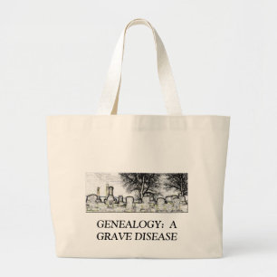 GENEALOGIE: EEN GRAFISCHE ZIEKTE GROTE TOTE BAG