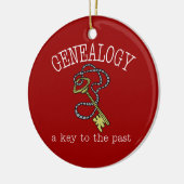 Genealogie een sleutel tot het verleden keramisch ornament (Links)