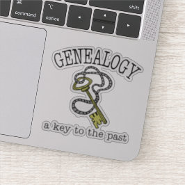 Genealogie een sleutel tot het verleden vinyl sticker