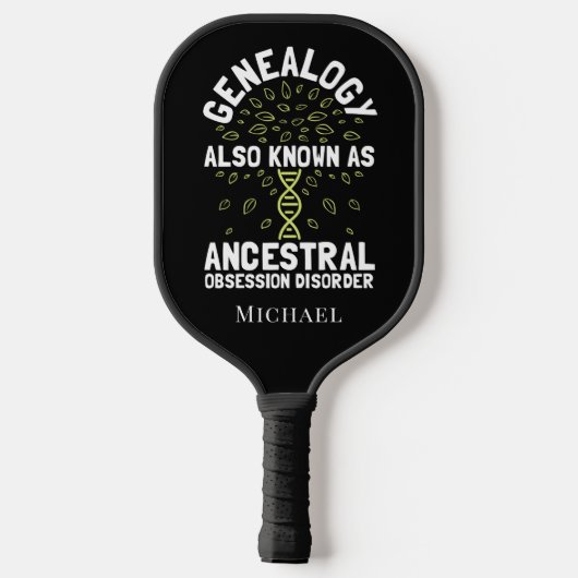Genealogie Familie Historian Gepersonaliseerd Pickleball Paddle (Achterkant)