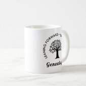 Genealogie Family Ancestry Black Print Gift Hot Te Koffiemok (Voorkant rechts)