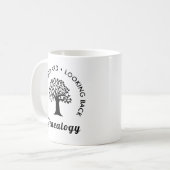 Genealogie Family Ancestry Black Print Gift Hot Te Koffiemok (Voorkant links)