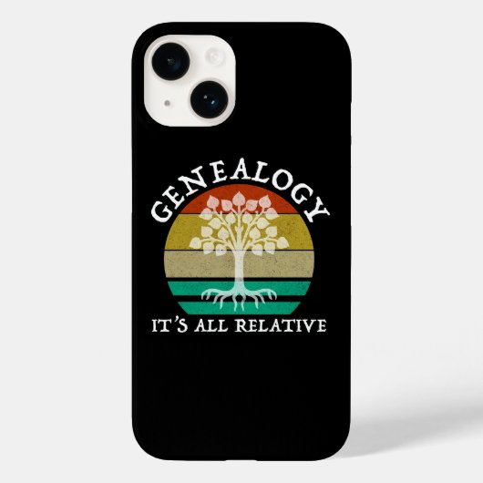 Genealogie - Het is allemaal relatief Case-Mate iPhone Case (Achterkant)