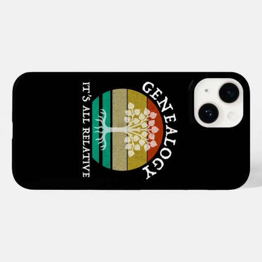 Genealogie - Het is allemaal relatief Case-Mate iPhone Case (Achterkant (horizontaal))