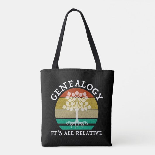 Genealogie - Het is allemaal relatief Tote Bag (Achterkant)