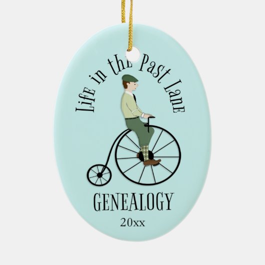 Genealogie Het leven in het verleden Lane Holiday  Keramisch Ornament (Achterkant)