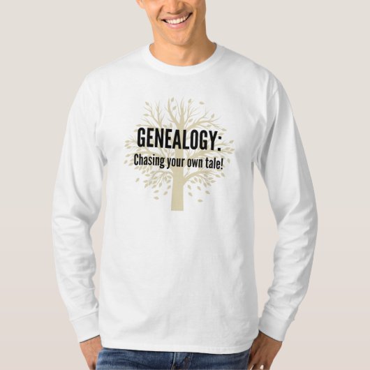 Genealogie: Het Shirt van uw eigen tapes met lange (Voorkant)