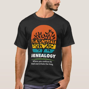 Genealogie Irriteren Levend  Afkomst Retro T T-shirt