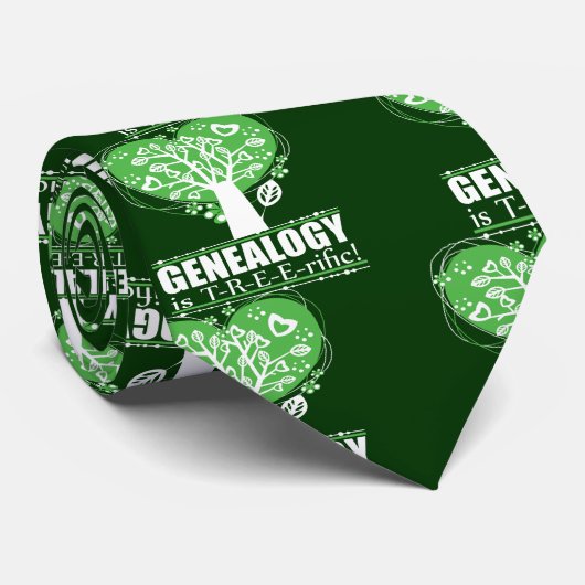 Genealogie is T-R-E-E-rific! Stropdas (Opgerold)