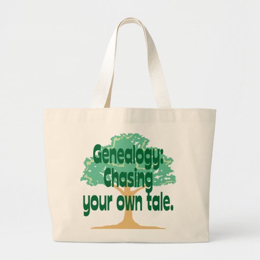 Genealogie: Je eigen verkoop kiezen Grote Tote Bag (Voorkant)