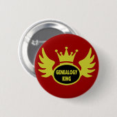 Genealogie King Ronde Button 5,7 Cm (Voorkant /achterkant)