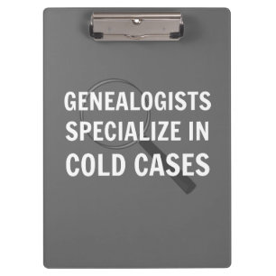 Genealogie klembord (grijs)