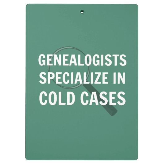 Genealogie klembord (groen) (Achterkant)