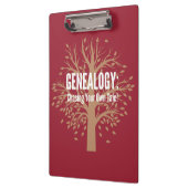 Genealogie klembord (rood) (Links)