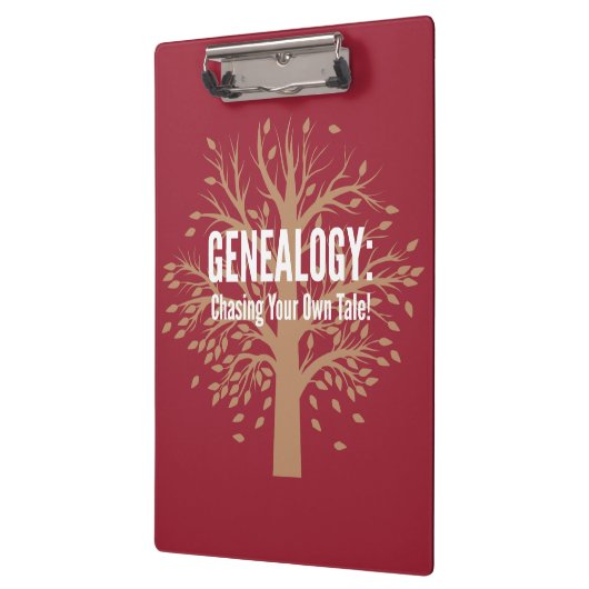 Genealogie klembord (rood) (Links)
