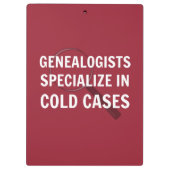 Genealogie klembord (rood) (Achterkant)