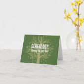 Genealogie Notecards (groen) Kaart (Gele Bloem)