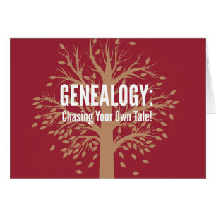 Genealogie Notecards (rood)