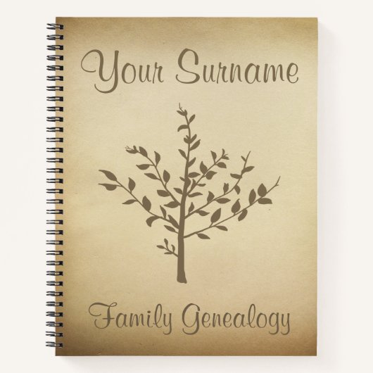 Genealogie Notitieboek (Voorkant)