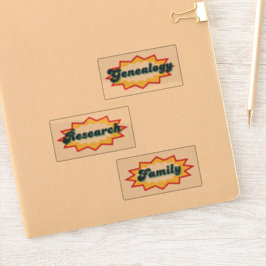 Genealogie, Onderzoek, Familie, stripboek pop desi Sticker