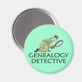 Genealogie Privé rechercheur Magneet (Voorkant / Achterkant)