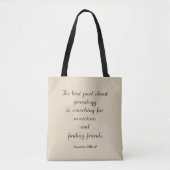 Genealogie Quote Canvas tas (Voorkant)