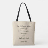 Genealogie Quote Canvas tas (Achterkant)