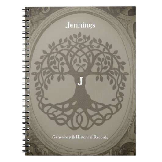 Genealogie Records Family Tree Ancestry Brown Boek Notitieboek (Voorkant)