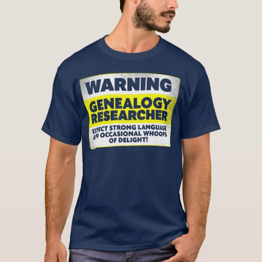 Genealogie Research Family History Enthusiast T-shirt (Voorkant)
