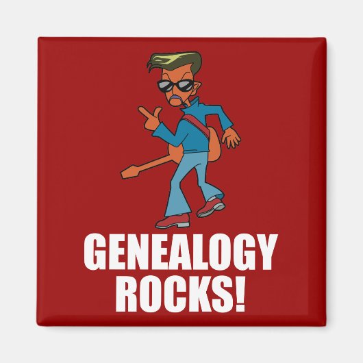 Genealogie Rocks Magneet (Voorkant)