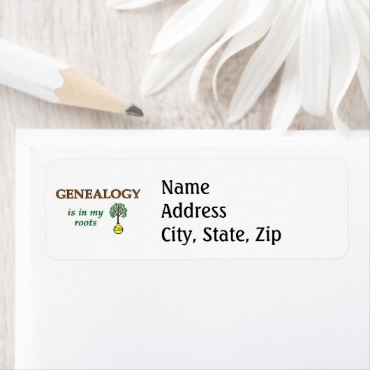 Genealogie Roots Etiket (Insitu)