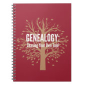 Genealogie Spiral Bond Notitieboek (Voorkant)