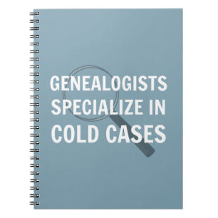 Genealogie Spiral Bond Notitieboek (blauw)