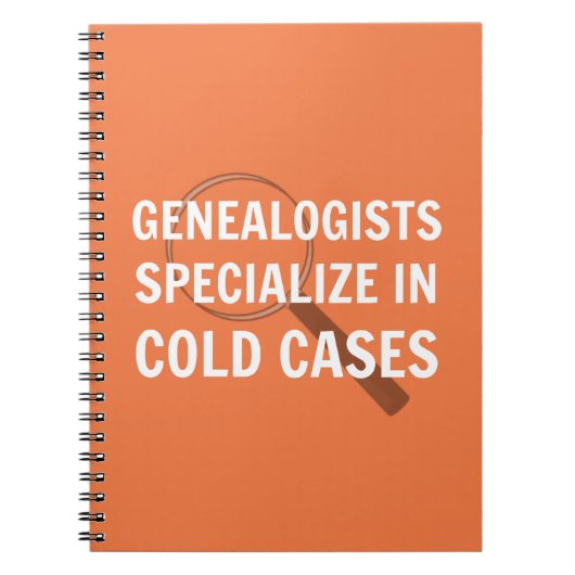 Genealogie Spiral Bound Notitieboek (Oranje) (Voorkant)