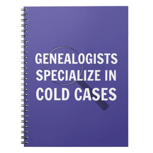 Genealogie Spiral Bound Notitieboek (Paars) (Voorkant)