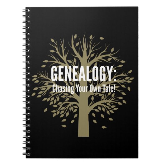 Genealogie Spiral Bound Notitieboek (zwart) (Voorkant)