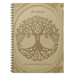 Genealogie stamboom naam voorouders records beige notitieboek