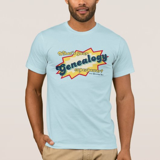 Genealogie Superkracht T-shirt (Voorkant)