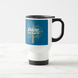 Genealogie Travel Mug (blauw) Reisbeker