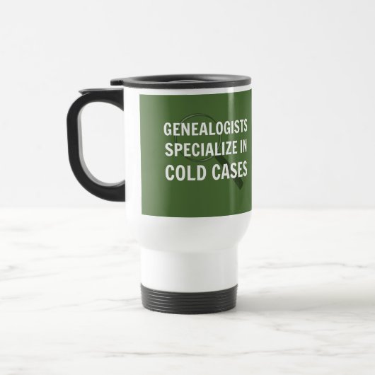 Genealogie Travel Mug (groen) Reisbeker (Links)