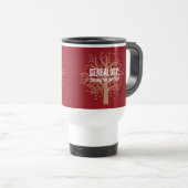 Genealogie Travel Mug (rood) Reisbeker (Voorkant rechts)