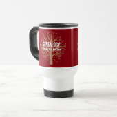 Genealogie Travel Mug (rood) Reisbeker (Voorkant links)