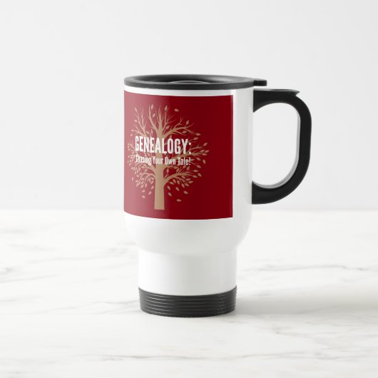 Genealogie Travel Mug (rood) Reisbeker (Rechts)