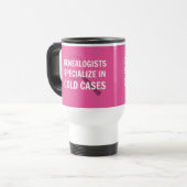 Genealogie Travel Mug (roze) Reisbeker (Voorkant links)