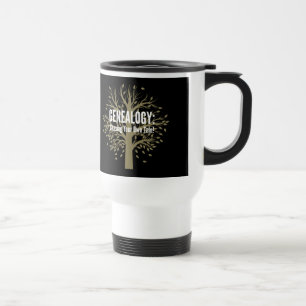 Genealogie Travel Mug (zwart) Reisbeker