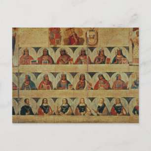 Genealogie van de heersers van de Inca en hun Spaa Briefkaart