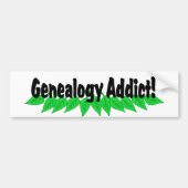 Genealogie verslaafde bumpersticker (Voorkant)