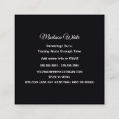 Genealogie Vierkante Visitekaartje (Achterkant)