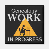 Genealogie Werk in uitvoering Magnet (Voorkant)