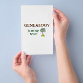 Genealogie wortels flyer (Hand)